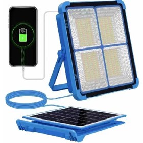 تصویر پروژکتور خورشیدی کمپینگ 200 وات UXI BL-911 دارای پنل خورشیدی جدا شونده Solar projector 200w UXI BL-911