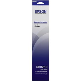 تصویر ریبون پرینتر سوزنی اپسون مدل LQ-690 Epson C13S015610 Black Ribbon Cartridge