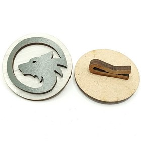 تصویر گیره چوبی گرگ طرح CP16 