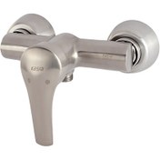 تصویر شیر توالت کسری مدل آبتین کروم مات 