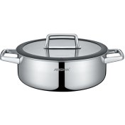 تصویر ماهی تابه استیل کف لیزری عرشیا 30 سانتی متری مدل SS050-3342 ARSHIA SS050-3342 Stainless Steel Non-Stick 3-Ply Frypan 30CM