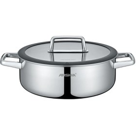 تصویر ماهی تابه استیل کف لیزری عرشیا 30 سانتی متری مدل SS050-3342 ARSHIA SS050-3342 Stainless Steel Non-Stick 3-Ply Frypan 30CM