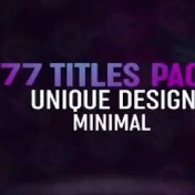 تصویر مجموعه 77عددی پروژه آماده عنوان متحرک 