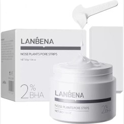 تصویر ماسک بینی لانبنا 60 عددی با 2% BHA Lanbena 2% BHA Nose Plant Pore Strips 30gr