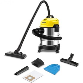 تصویر جارو برقی نیمه صعنتی آب و خاک کارچر اورجینال آلمان Karcher WD1s 