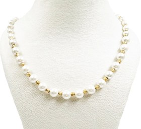 تصویر گردنبند مروارید و گوی 