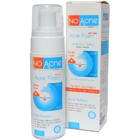 تصویر فوم شستشو ضدجوش تخصصی پوست چرب و جوشدار نوآکنه حجم 150 میل No Acne Acne Foam Face Wash For Oily And Acne Prone Skin 150 ml