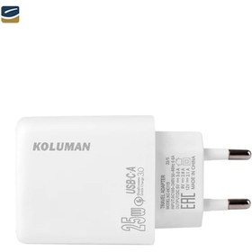 تصویر شارژر دیواری کلومن مدل KC-H11۵ به همراه کابل Type-C Koluman KC-H11۵ Wall Charger with Type-C Cable