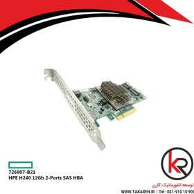 تصویر کارت اچ پی مدل HPE H240 12Gb 2-Ports SAS HBA | 726907-B21 