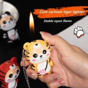 تصویر فندک فانتزی گازی طرح ببر کد A110069 