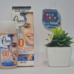 تصویر ضدآفتاب پوست چرب پیکسل spf50 رنگی بژ روشن 