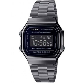 تصویر ساعت کاسیو دیجیتال مدل A168WGG-1BDF Casio A168WGG-1B Digital Watch