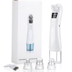 تصویر میکرودرم اسکوم دار آبریژن بلک هد خانگی Blackhead Facial Steamer Beauty Equipment Electric Heat Blackhead Remover Vacuum