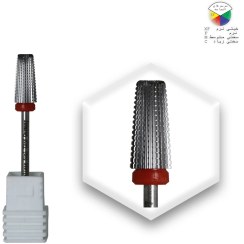 تصویر سر سوهان الماسه ناخن ولکانو سر تخت نوار قرمز 