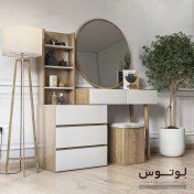 تصویر میز آرایش مدل DT3656 با جنس ملامینه 