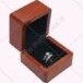 تصویر جعبه انگشتر چوبی جواهر مدل صدف 