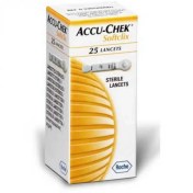 تصویر (سوزن لانست) سافت کلیکس دستگاه تست قند‌خون اکیو چک 25 عددی 
