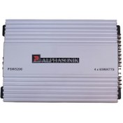 تصویر آمپلی فایر خودرو 75×4 برند آلفاسونیک مدل PSW-5200 Car amplifier 4×75 Alphasonik brand, model PSW-5200