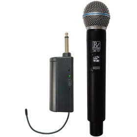 تصویر میکروفن بی سیم تک کانال پی وی wireless microphone p.v jm-121 