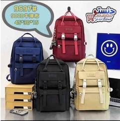 تصویر کوله پشتی دخترانه و پسرانه فانتزی اسپرت خارجی وارداتی دو بند (کیف مدرسه) new کد 9597 backpack code 0060