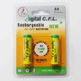 تصویر باتری شارژی قلمی سی اف ال 1100 میلی آمپر مدل CFL CFL Rechargable Battery AA 1100mAh