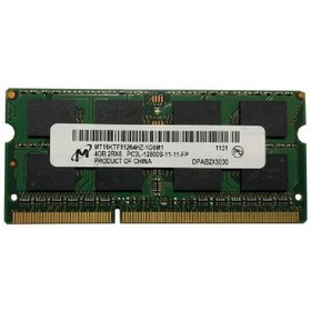 تصویر رم لپ تاپ میکرون مدل DDR3 PC3L-12800S ظرفیت 4 گیگابایت 