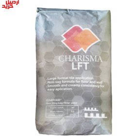 تصویر چسب کاشی و سرامیک پرسلان پودری (lft) کاریزما سفید – charisma tile mortar 20kg 