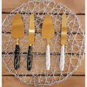 تصویر پخش ست کارد و کفگیر کیک یونیک مدل ماربل تک و عمده کد Z217 