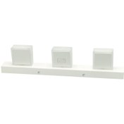 تصویر چراغ دکوراتیو 18 وات مدل برلیان فلزی سفید زانیس Zanis white metallic 18 watt decorative lamp