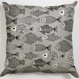 تصویر کوسن مربع، مخمل ضخیم، کد: C45-03 