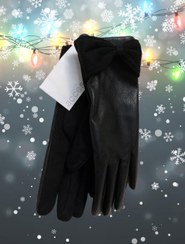 تصویر دستکش زنانه طرح چرم اکسسورایز accessories 