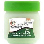 تصویر وازلین روغن درخت چای سبز 60میل ساج Saj Tea Tree Oil Vaselina Green 60ml