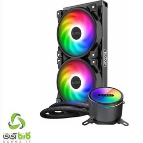 تصویر خنک کننده پردازنده پی سی کولر مدل GI-CX240 ARGB PCCOOLER GI-CX240 ARGB CPU AIO Liquid Cooler