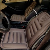 تصویر پشتی طبی صندلی خودرو طرح راه راه مناسب کمر درد و کاهش تعریق 