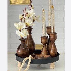 تصویر ست کامل دکوری چوبی خاص مونالیزا 