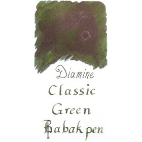 تصویر جوهر خودنویس دیامین سبز کلاسیک DIAMINE INK Classic Green 