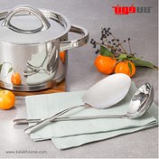 تصویر ست کفگیر و ملاقه استیل بنتاتی 