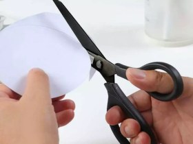 تصویر مجموعه قیچی کاغذ 2 عددی شیائومی Heat-Plated Titanium Stationery Scissors Combination HU0030 