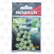 تصویر بیدز رمیکسون سفید شب نما سایز ۸ کروی بسته ۲۰ عددی BBEADS LUMO Remixon 