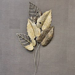 تصویر دیوار کوب برگ کشیده فلزی 