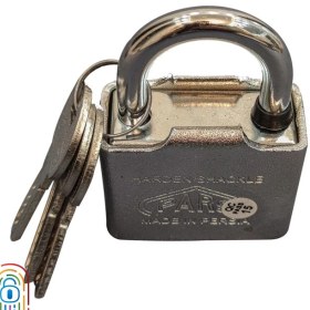 تصویر قفل آویز پارس مدل 55CSP سربی روپوشدار 