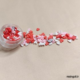 تصویر فیمو قلب چند رنگ 