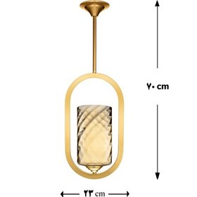 تصویر آویز سقفی لوتوس لایت مدل سونیا شامپاینی پیچ دار آویز سقفی لوتوس مدل آویز سقفی لوتوس لایت مدل سونیا شامپاینی پیچ دار