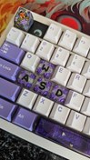 تصویر دکمه کیبورد مکانیکال رنگی 4تایی A,S,D,W یا arrow keycap, ست 4تایی دکمه َA,S,D,W