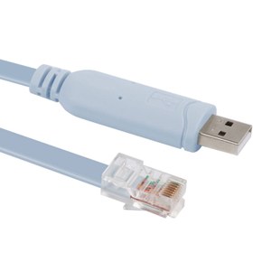 تصویر کابل پروگرام سیسکو با پورت USB Console Cable USB to RJ45 Cable