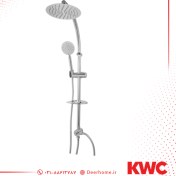 تصویر علم دوش KWC مدل اوتانا دوپارچه و سر دوش تلفنی استیل 