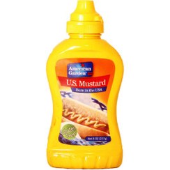 تصویر سس خردل فاقد قند و گلوتن امریکن گاردن Mustard American Garden