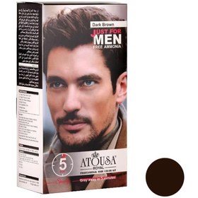 تصویر کیت رنگ موی مخصوص آقایان آتوسا رویال 04-قهوه ای تیره ا Atousa Royal Men Hair Color Kit Atousa Royal Men Hair Color Kit