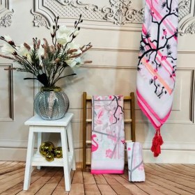 تصویر روسری طرح فلامینگو 