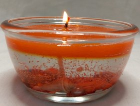 تصویر شمع کاسه ای ژله ای دریایی ka/n - نارنجی candle_panah